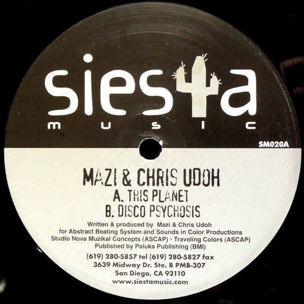 Mazi* & Chris Udoh : This Planet (12")