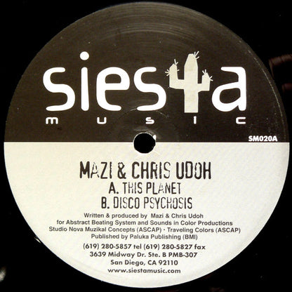 Mazi* & Chris Udoh : This Planet (12")