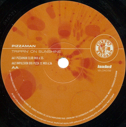 Pizzaman : Trippin' On Sunshine (12", Single, RE)