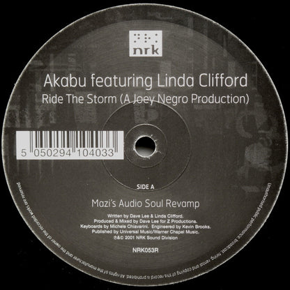 Akabu Featuring Linda Clifford : Ride The Storm Part Two (Joey Negro & Audio Soul Project Mixes) (12")