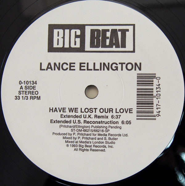 Lance Ellington : Have We Lost Our Love (12")