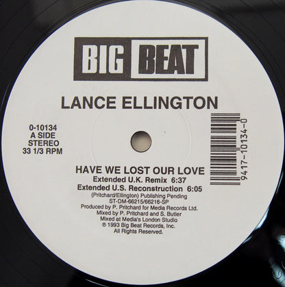 Lance Ellington : Have We Lost Our Love (12")