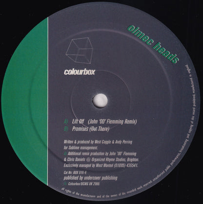 The Olmec Heads : Lift Off / Promises (Out There) (12")