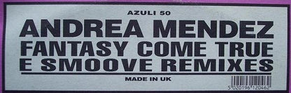 Andrea Mendez : Fantasy Come True (E Smoove Remixes) (12")