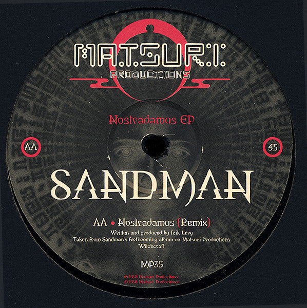 Sandman (2) : Nostradamus EP (12", EP)