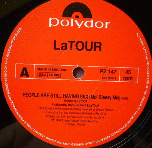 LaTour : People Are Still Having Sex (12")