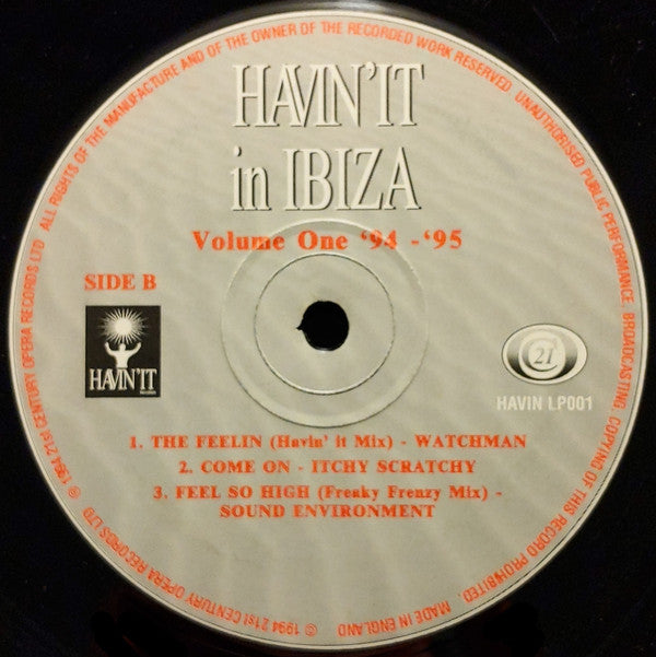 Various : Havin'It In Ibiza (Volume One 94-95) (2xLP, Comp)