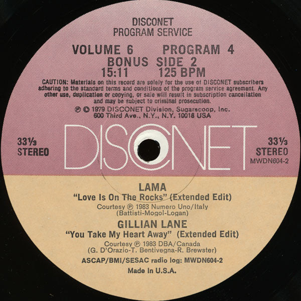 Various : Volume 6 Program 4 (2x12", P/Mixed)