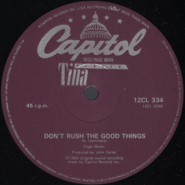 Tina Turner : What's Love Got To Do With It (Extended Version) (12", Bur)