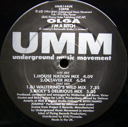 Olga : I'm A Bitch (12")