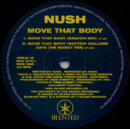 Nush : Move That Body (12", Single)