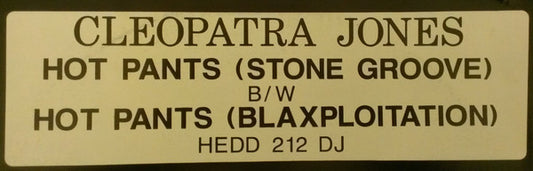 Cleopatra Jones : Hot Pants (12", Promo)