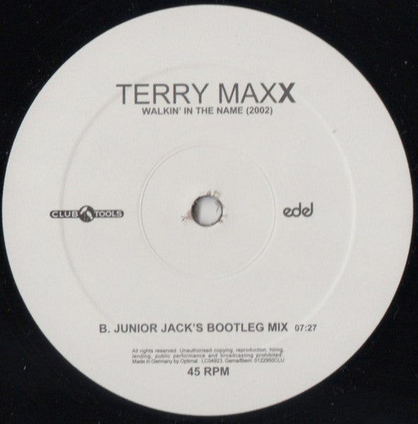 Terry Maxx : Walkin' In The Name (2002) (12")