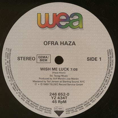 Ofra Haza : Wish Me Luck (12")