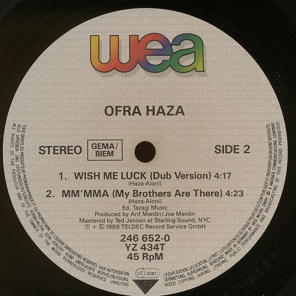 Ofra Haza : Wish Me Luck (12")