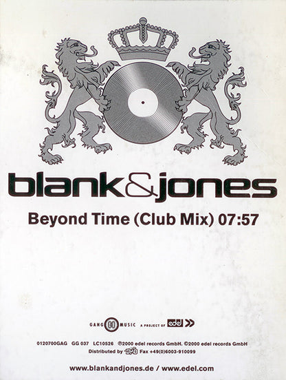 Blank & Jones : Beyond Time (Club Mix) (12", S/Sided)