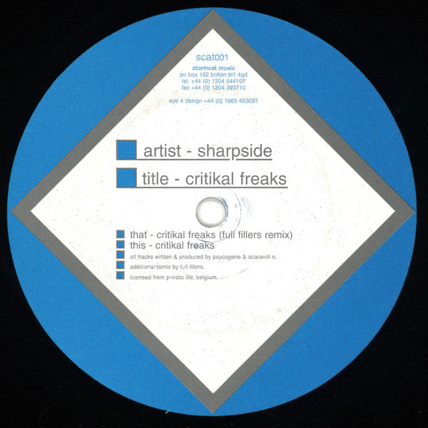 Sharpside : Critikal Freaks (12")