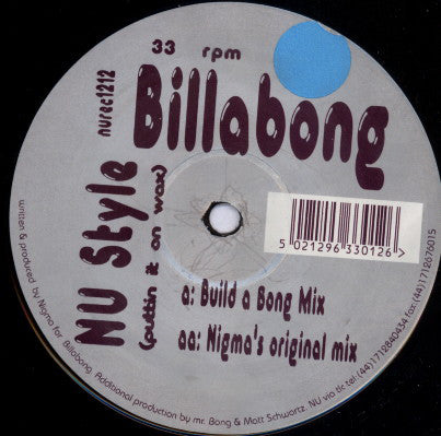 Billabong : NU Style (Puttin It On Wax) (12")
