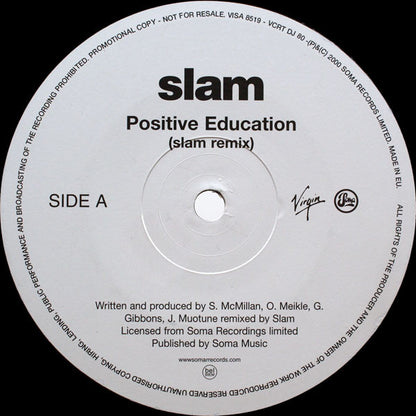 Slam : Positive Education (12", Promo)
