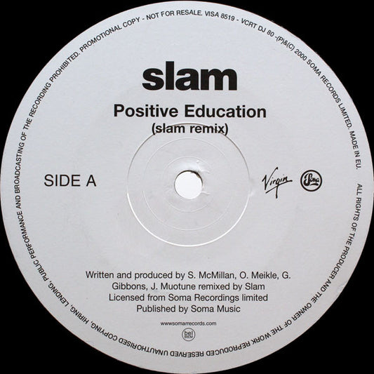 Slam : Positive Education (12", Promo)