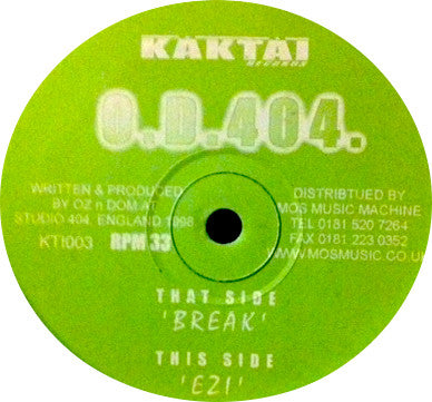 O.D.404.* : Break / Ezi (12")