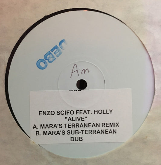 Enzo Scifo Feat. Holly : Alive (12", TP, W/Lbl, Sti)
