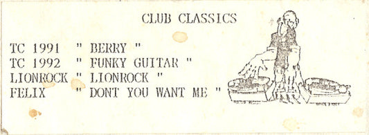 Various : Club Classics (12", Unofficial, W/Lbl, Sti)