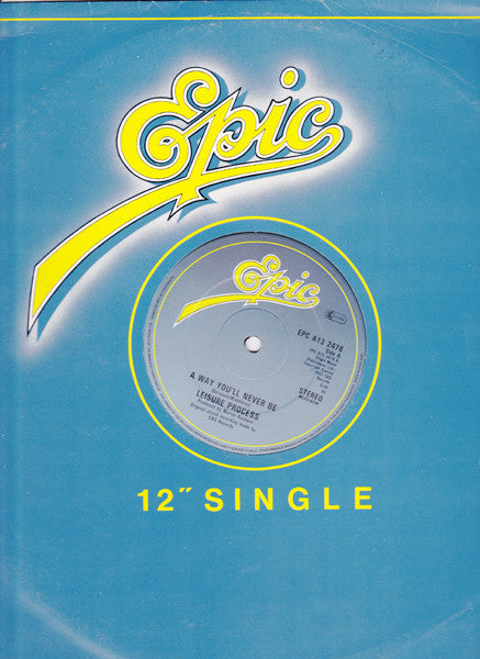 Leisure Process : A Way You'll Never Be (12")