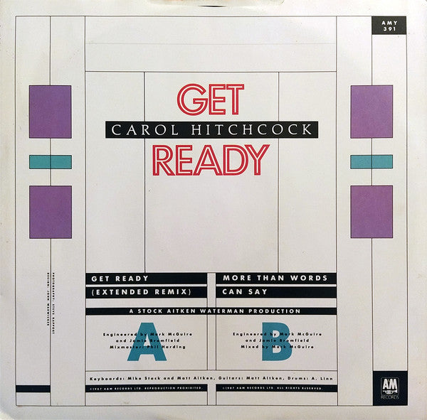 Carol Hitchcock : Get Ready (Extended Remix) (12", Single)