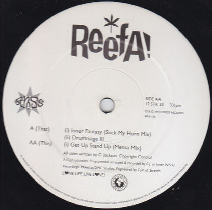 Reefa! : Inner Fantasy / Get Up Stand Up (12")