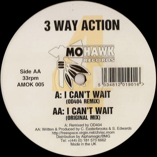 3 Way Action : I Can't Wait (12")