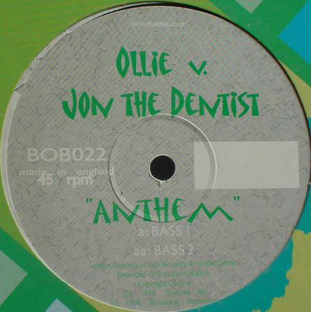 Ollie v. Jon The Dentist* : Anthem (12")