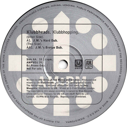Klubbheads : Klubbhopping (Joey Musaphia Mixes) (12", Promo)