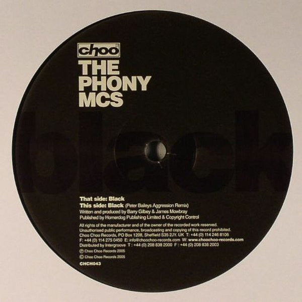 The Phony MCs : Black (12")