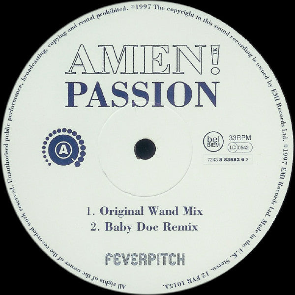 Amen! UK : Passion (12")