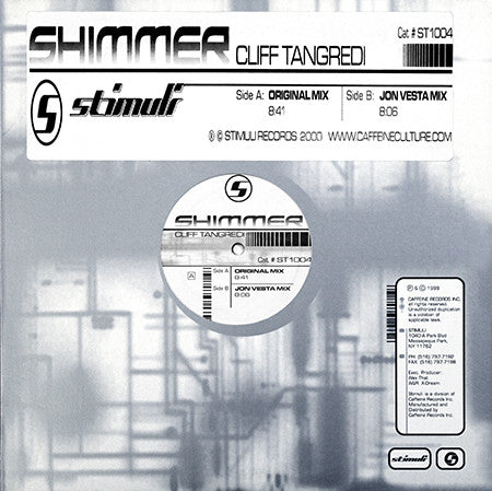 Cliff Tangredi : Shimmer (12")