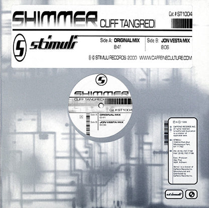 Cliff Tangredi : Shimmer (12")