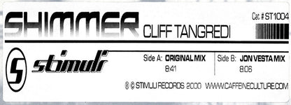 Cliff Tangredi : Shimmer (12")