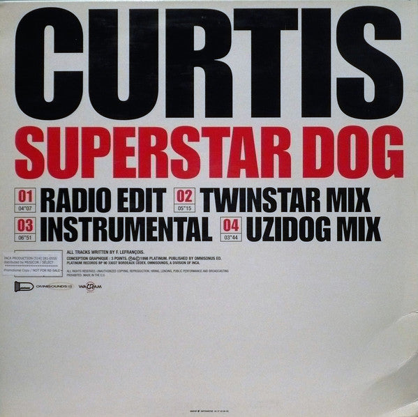 Curtis : Superstar Dog (Remixes) (12", Single)