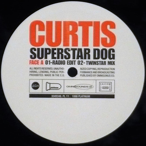 Curtis : Superstar Dog (Remixes) (12", Single)