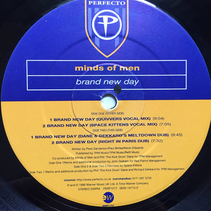 Minds Of Men : Brand New Day (12")
