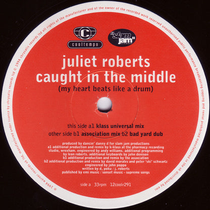 Juliet Roberts : Caught In The Middle (The '94 Mixes) (12", Single)