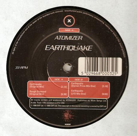 Atomizer : Earthquake (12")