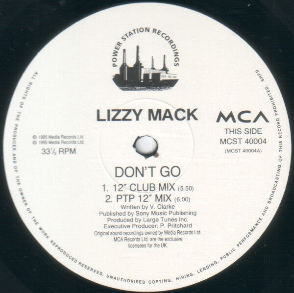 Lizzy Mack : Don't Go (12")