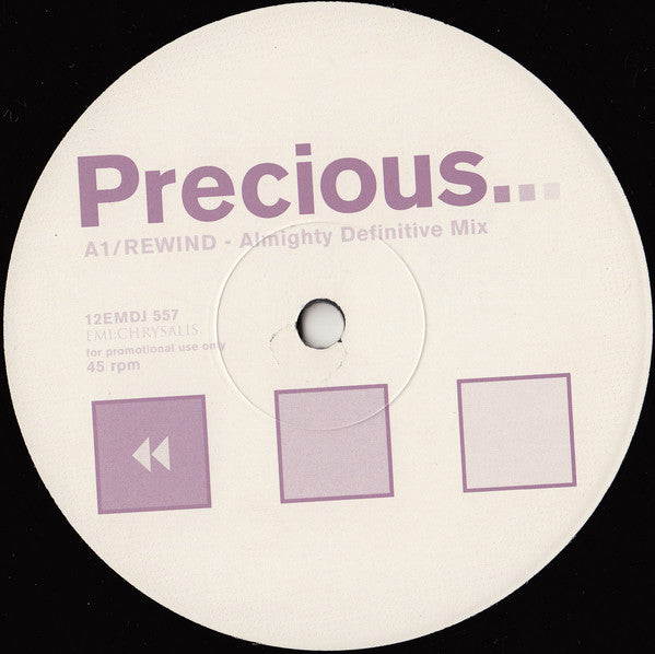Precious (2) : Rewind (12", Promo)