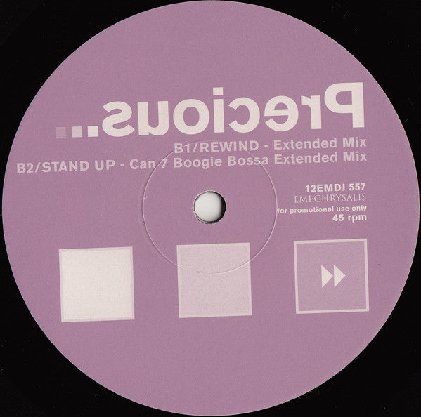 Precious (2) : Rewind (12", Promo)