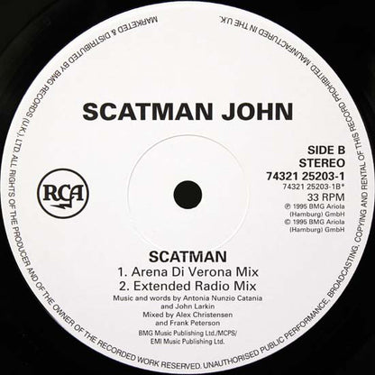 Scatman John : Scatman (Ski-Ba-Bop-Ba-Dop-Bop) (12")