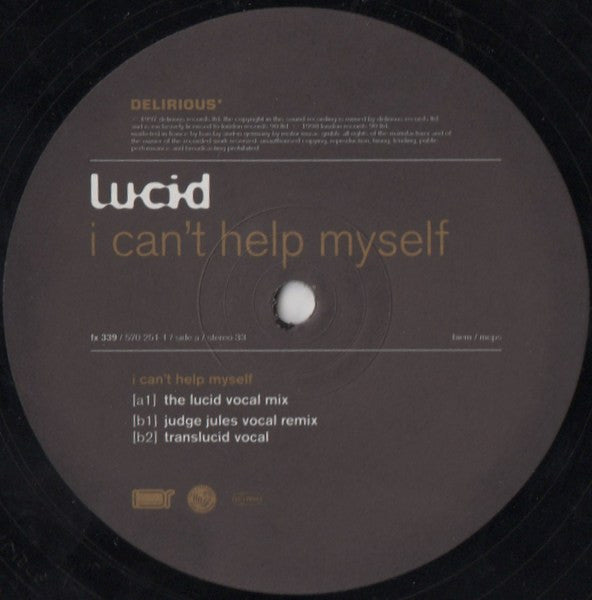 Lucid (45) : I Can't Help Myself (12", Single)