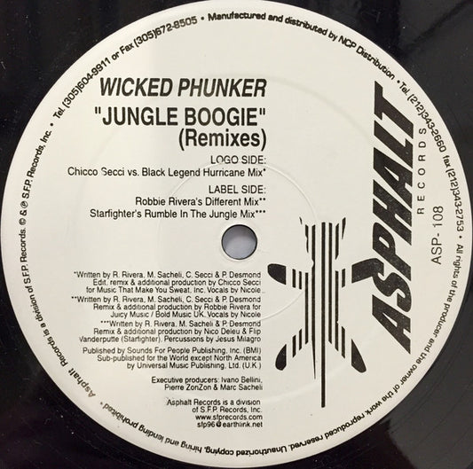 Wicked Phunker : Jungle Boogie (12")