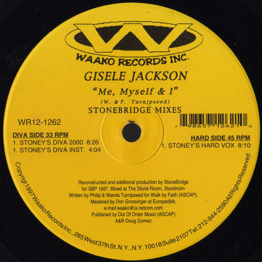 Gisele Jackson : Me, Myself And I (Stonebridge Mixes) (12")